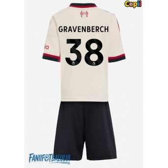 Liverpool Ryan Gravenberch #38 Echipament de Fotbal Replică 2025-26 Copii Deplasare (+ Șorturi)